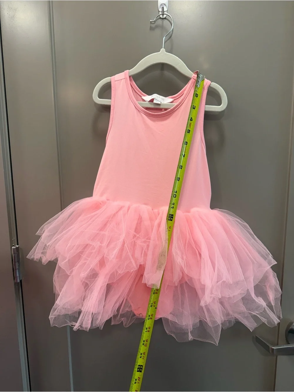 loveplum Pink Tulle Tank Dress for Kids - Picture 4 of 7